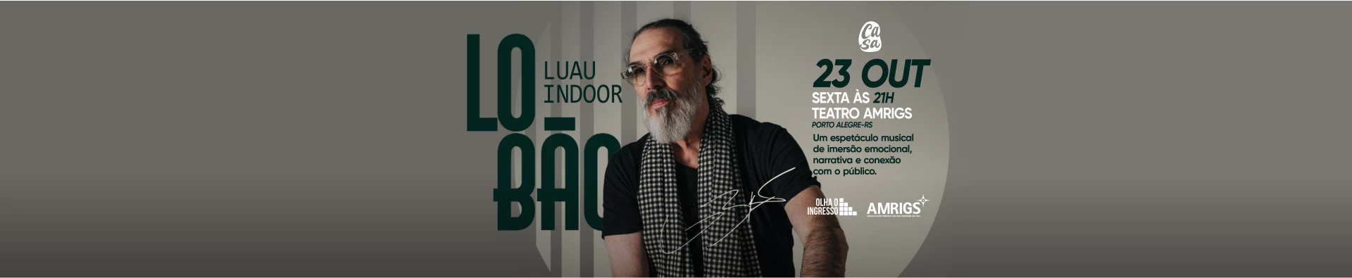Imagem publicada pela fonte para Lobão - Luau Indoor - Porto Alegre